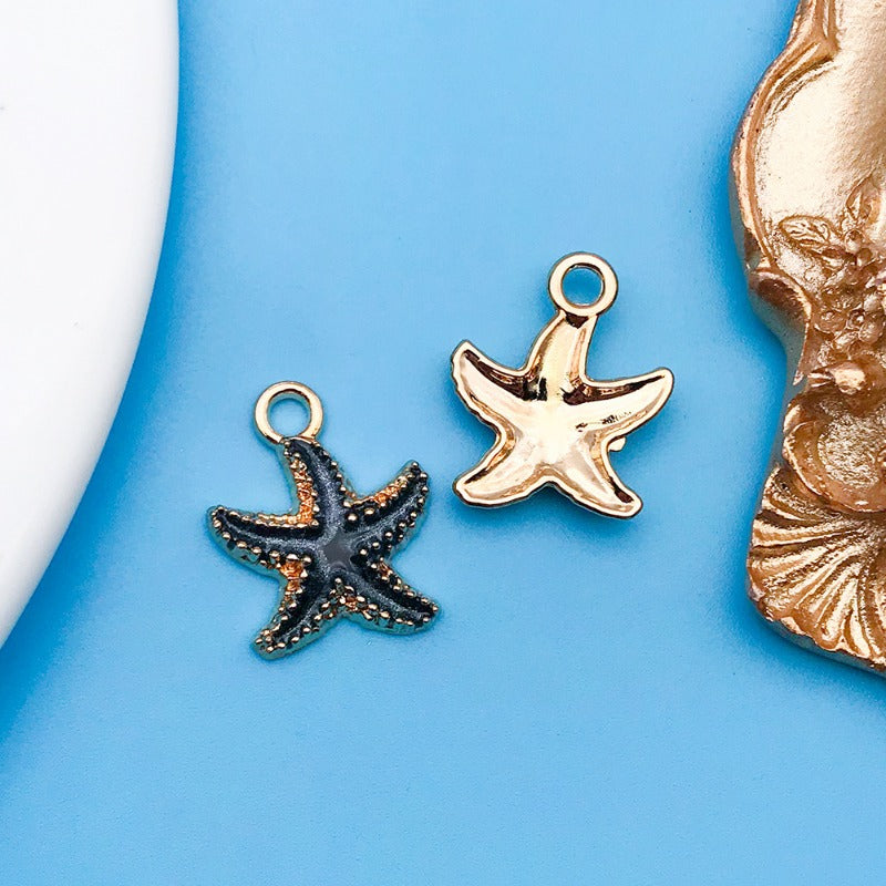 Wholesale Black Drip Oil Alloy Cartoon DIY Necklace, Bracelet, Pendant